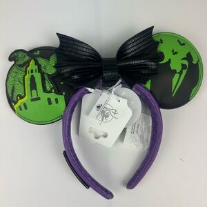 -2024 Disney Parks EXCLUSIVE Oogie Boogie Bash Loungefly Ears Headband Di…